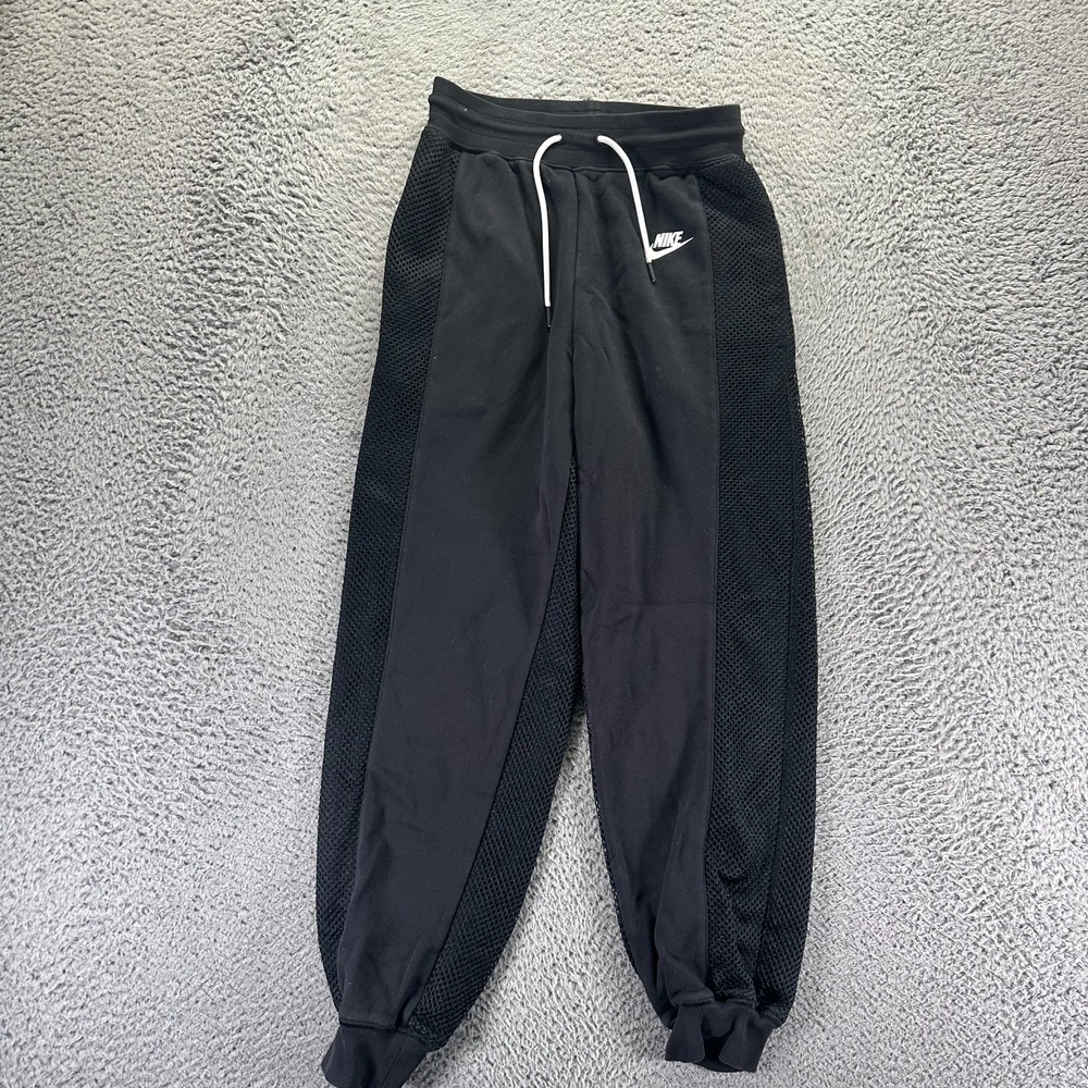 Nike Serena Williams Sweatpant Women XS Black Cotton Tapered Jogger Sport Tennis
